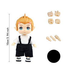 BJD Doll Movable Joint Doll w/ Head Body Clothes Shoes