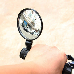 2pcs Bike Mirrors Wide angle Convex Mirror for Bicycle Flat View Mirror