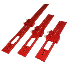 3pcs Pocket Rules Woodworking Ruler Slide Stops T Ruler 45 90 Degree Angle
