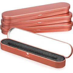 4pcs Pen Gift Boxes Metal Ballpoint Pen Case Pencil Holder Fountain Pen Box