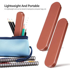 4pcs Pen Gift Boxes Metal Ballpoint Pen Case Pencil Holder Fountain Pen Box