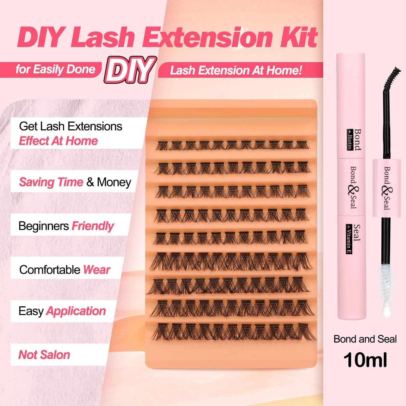 DIY Lash Extension Kit Lash Clusters 108pcs