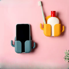 Plastic Wall Mounted Remote Control Holder Bedside Storage Box