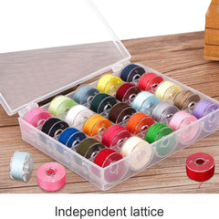 Sewing Thread Reel Storage Box Plastic 25 Slots Empty Case