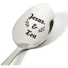 Jesus And Tea Spoon Engraved Stainless Steel Gift