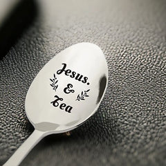 Jesus And Tea Spoon Engraved Stainless Steel Gift