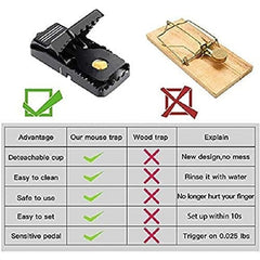 4pcs Mouse Traps Quick Effective Safe Mousetrap Catcher For Family And Pet