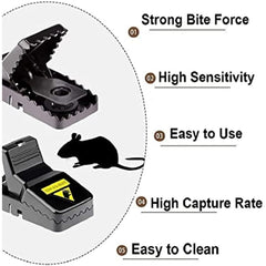 4pcs Mouse Traps Quick Effective Safe Mousetrap Catcher For Family And Pet