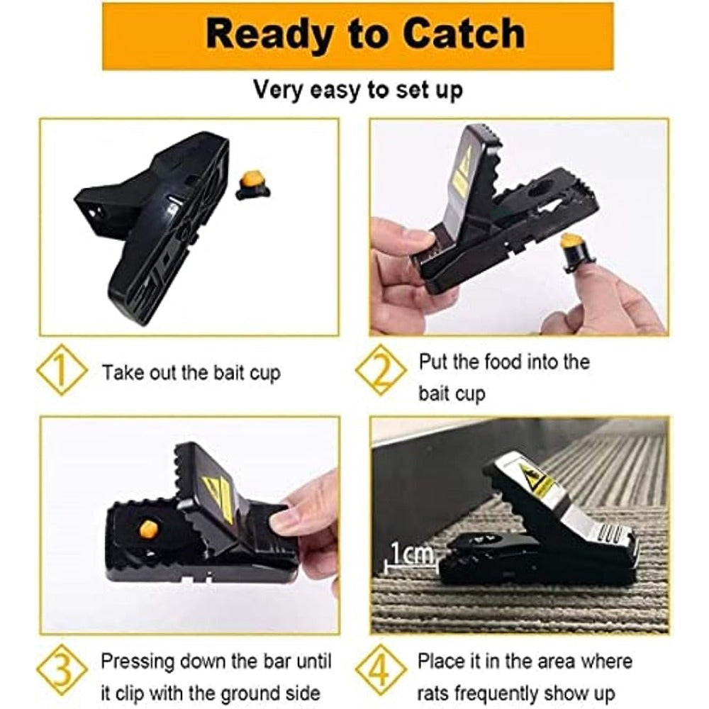 4pcs Mouse Traps Quick Effective Safe Mousetrap Catcher For Family And Pet