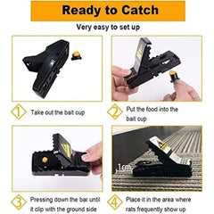 4pcs Mouse Traps Quick Effective Safe Mousetrap Catcher For Family And Pet