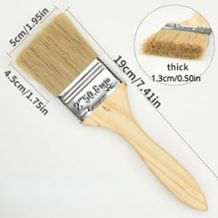 1pc Thick Soft Paint Brush w/ Solid Wood Handle for Painting Glue Cleaning