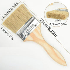 1pc Thick Soft Paint Brush w/ Solid Wood Handle for Painting Glue Cleaning