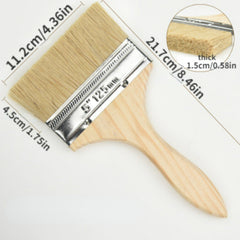 1pc Thick Soft Paint Brush w/ Solid Wood Handle for Painting Glue Cleaning