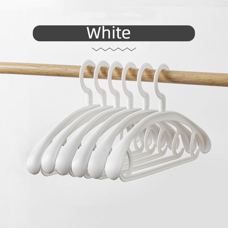 5pcs Anti Slip Clothes Hanger Storage Plastic Clothes Hanger