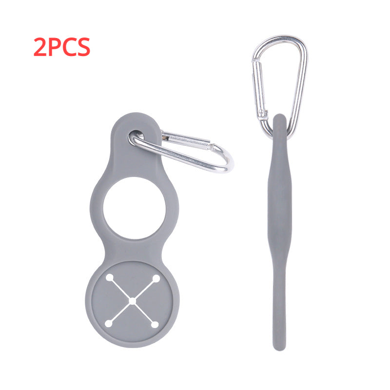 2pcs Silicone Sports Kettle Hanging Buckle Carabiner Holder