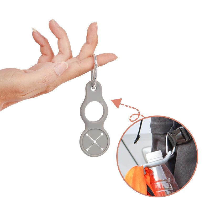 2pcs Silicone Sports Kettle Hanging Buckle Carabiner Holder
