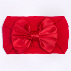 Soft Nylon Ribbon Bow Headband for Baby Girls