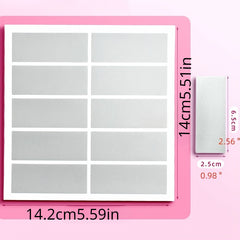 Educational Scratch Card Stickers, 10 per Sheet, 5 Sheets
