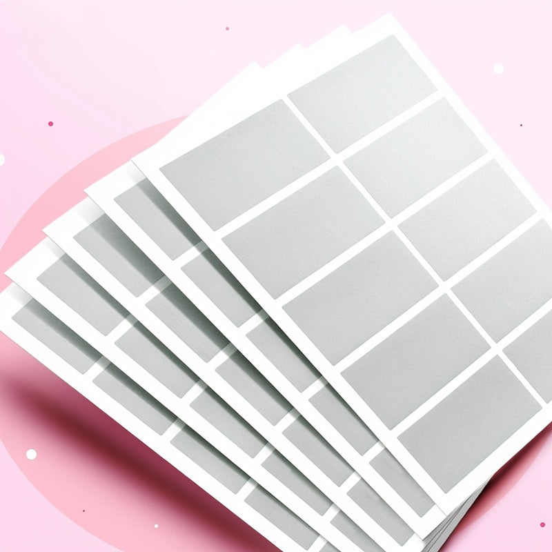 Educational Scratch Card Stickers, 10 per Sheet, 5 Sheets
