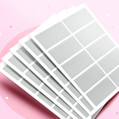 Educational Scratch Card Stickers, 10 per Sheet, 5 Sheets