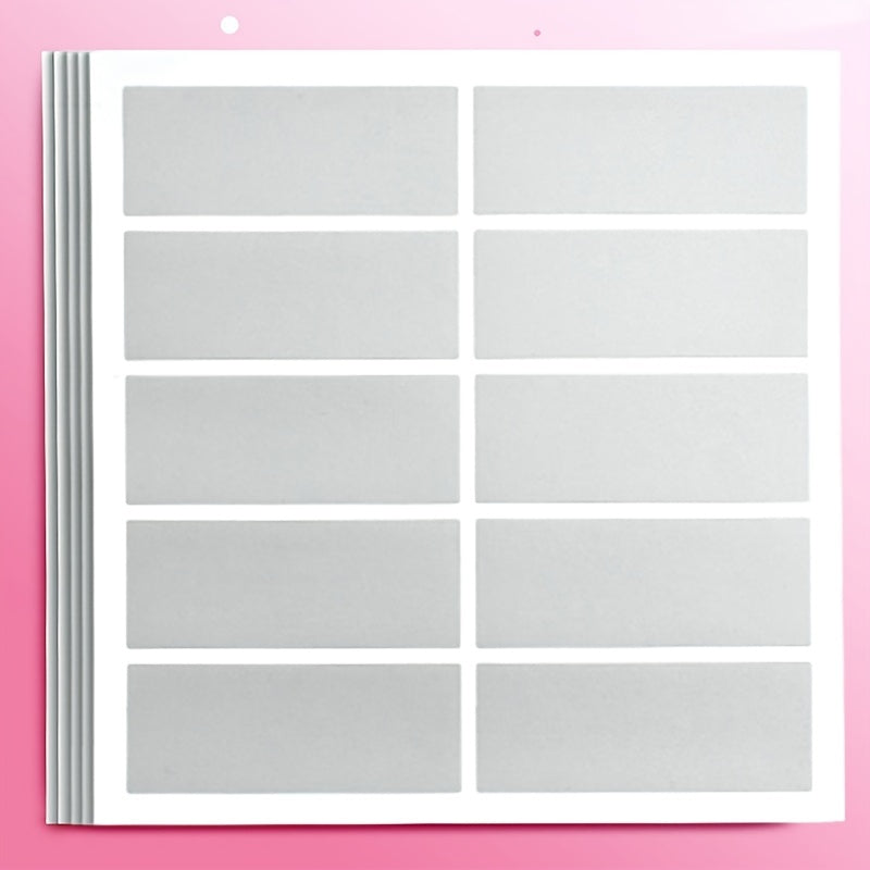 Educational Scratch Card Stickers, 10 per Sheet, 5 Sheets