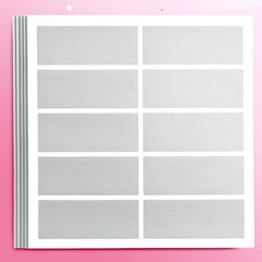 Educational Scratch Card Stickers, 10 per Sheet, 5 Sheets