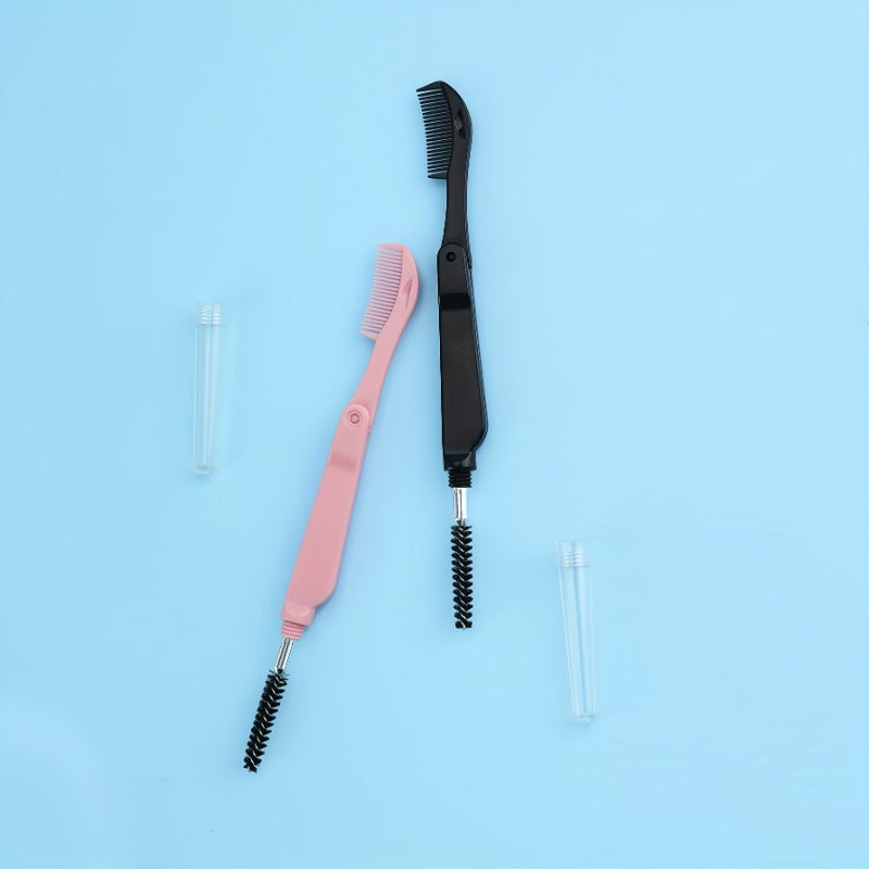 2 In 1 Eyelash & Eyebrow Brush Lash Mascara Separator Comb