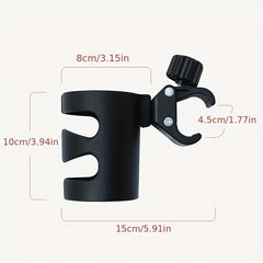 Universal Rotatable Drink Bottle Rack For Baby Stroller and Bicycle Pushchair