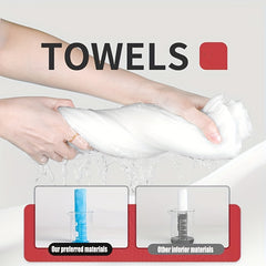 14pcs Portable Cotton Towels Soft Water Absorbent Compressed Towel for Camping