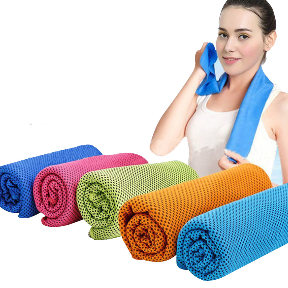 5pcs Microfiber Cooling Towel Quick Drying Summer Sports Towel