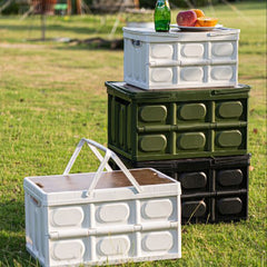 1pc Camping Storage Box Foldable Meal Box Car Organizing Storage Box