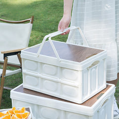 1pc Camping Storage Box Foldable Meal Box Car Organizing Storage Box