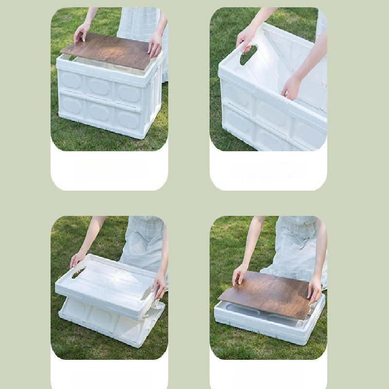 1pc Camping Storage Box Foldable Meal Box Car Organizing Storage Box