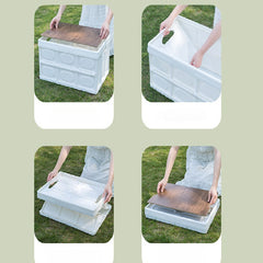 1pc Camping Storage Box Foldable Meal Box Car Organizing Storage Box