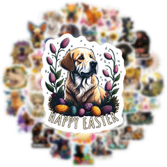 70pcs Dog Flower Animals Doodle Waterproof Stickers Pack