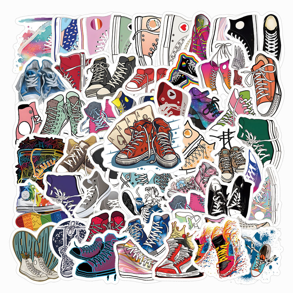 71pcs Shoes Art Love Doodle Aesthetics Funny Cartoon Stickers