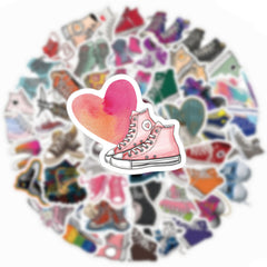 71pcs Shoes Art Love Doodle Aesthetics Funny Cartoon Stickers