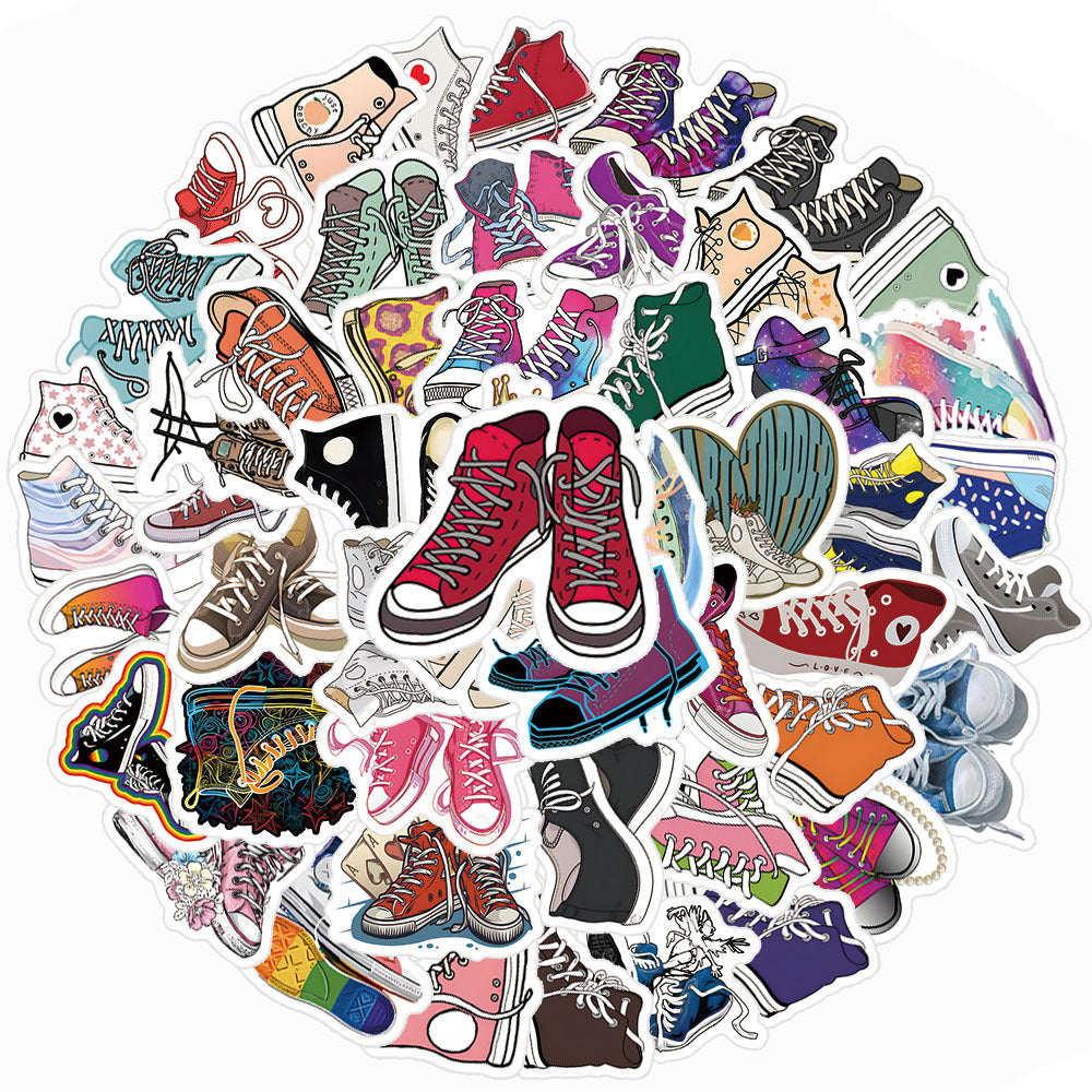 71pcs Shoes Art Love Doodle Aesthetics Funny Cartoon Stickers
