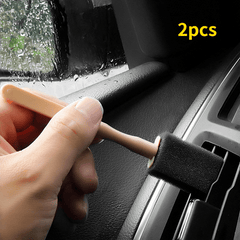 2pcs Car AC Vent Sponge Brush for Grille Cleaning, Interior Accessories