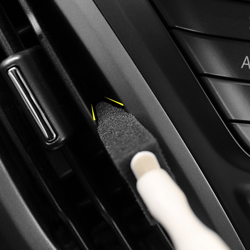 2pcs Car AC Vent Sponge Brush for Grille Cleaning, Interior Accessories