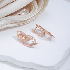 Vintage Women's Hollow Pattern Earrings Wedding Party Jewelry