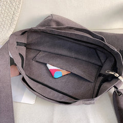 Vintage Canvas Tote Bag Gym Bag Letter Graphic Handbag