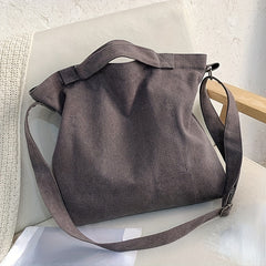 Vintage Canvas Tote Bag Gym Bag Letter Graphic Handbag