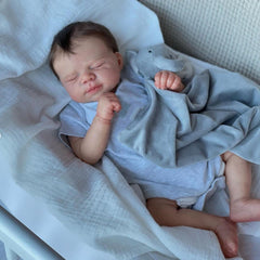 BZDOLL 19inch Reborn Baby 3D Painting Skin Soft Silicone Doll Girl Art Bebe Gift