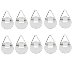 10pcs Adhesive Plate Hanger Vertical Dish Holder for Wall Hook