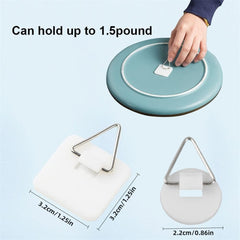 10pcs Adhesive Plate Hanger Vertical Dish Holder for Wall Hook