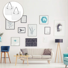10pcs Adhesive Plate Hanger Vertical Dish Holder for Wall Hook