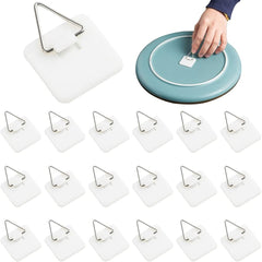 10pcs Adhesive Plate Hanger Vertical Dish Holder for Wall Hook