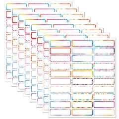 School Season Name Stickers Index Labels Waterproof Name Sti
