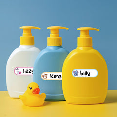 School Season Name Stickers Index Labels Waterproof Name Sti